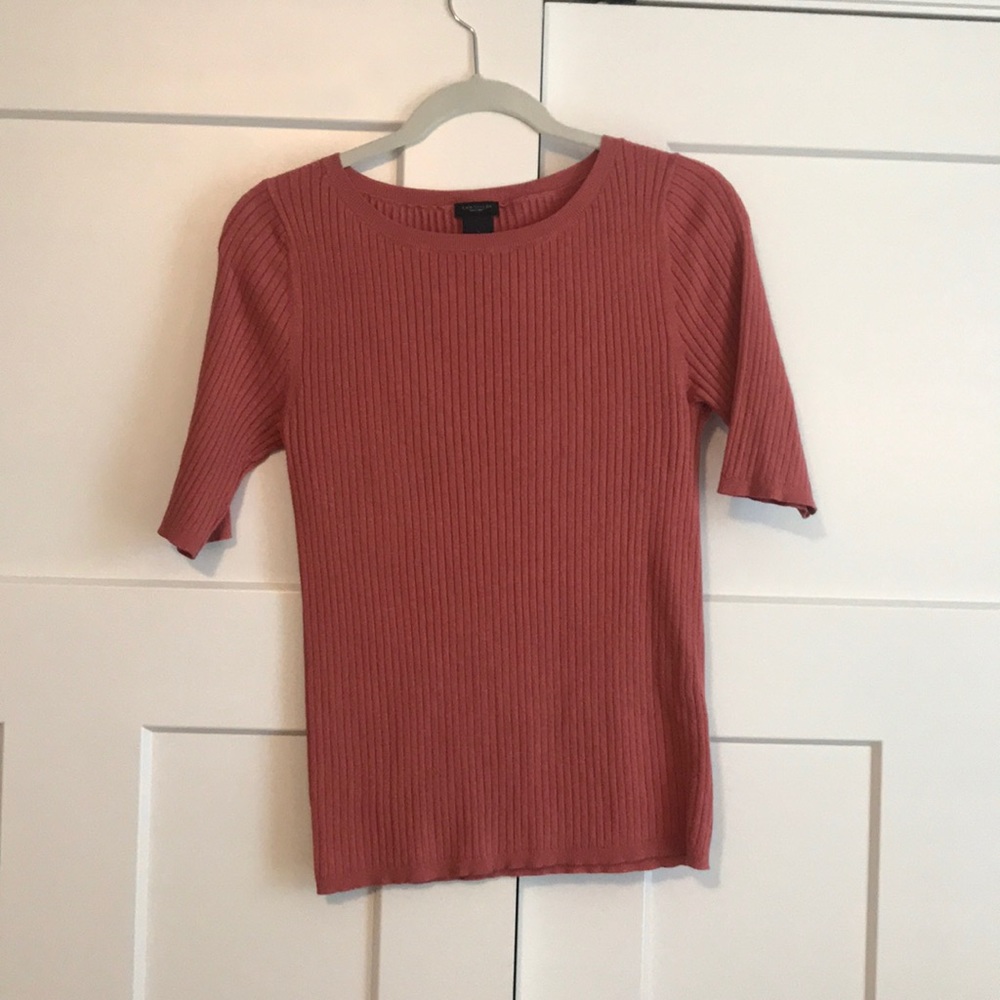 Ann Taylor rose colored sweater.